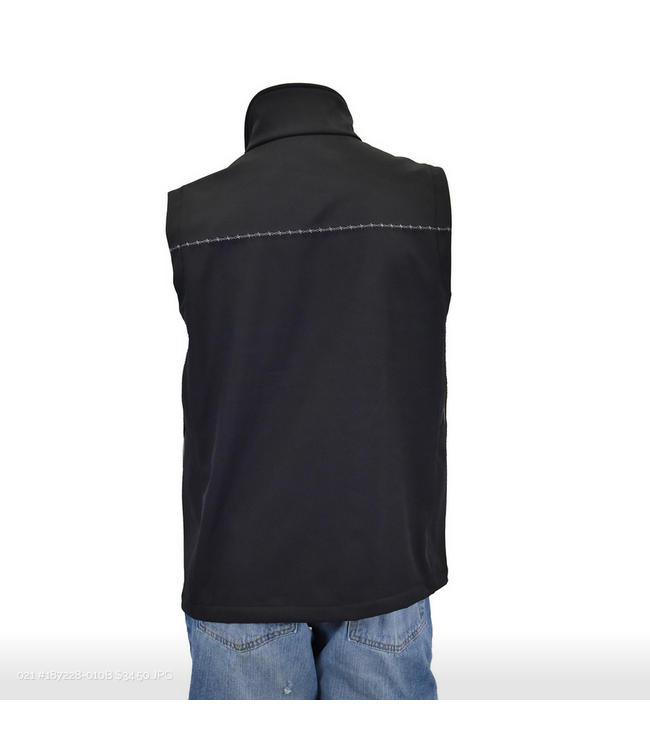 Cowboy Hardware 3D CH Logo Polyshell Vest Jet Black