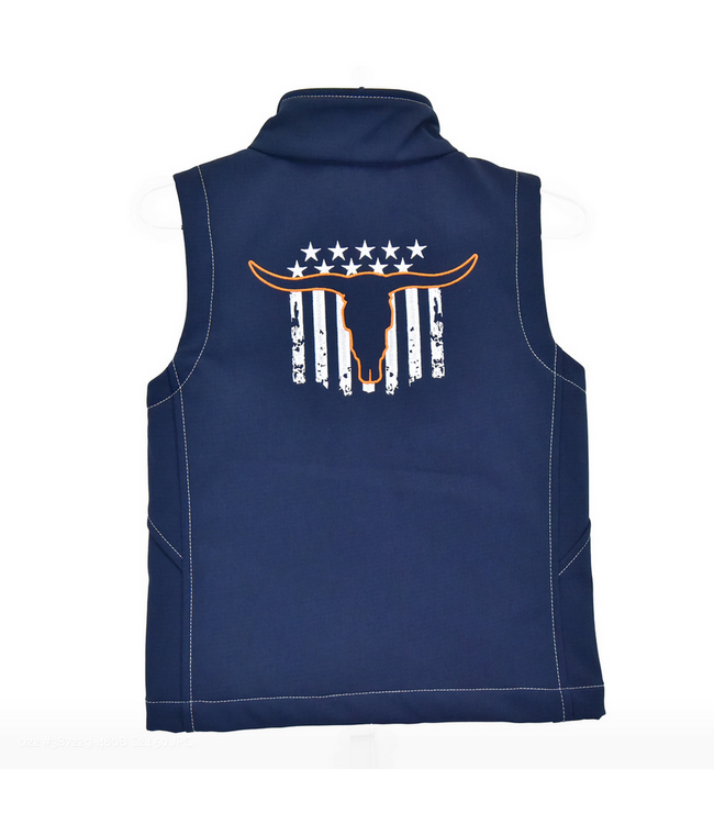 Cowboy Hardware Youth Skull Banner Polyshell Vest