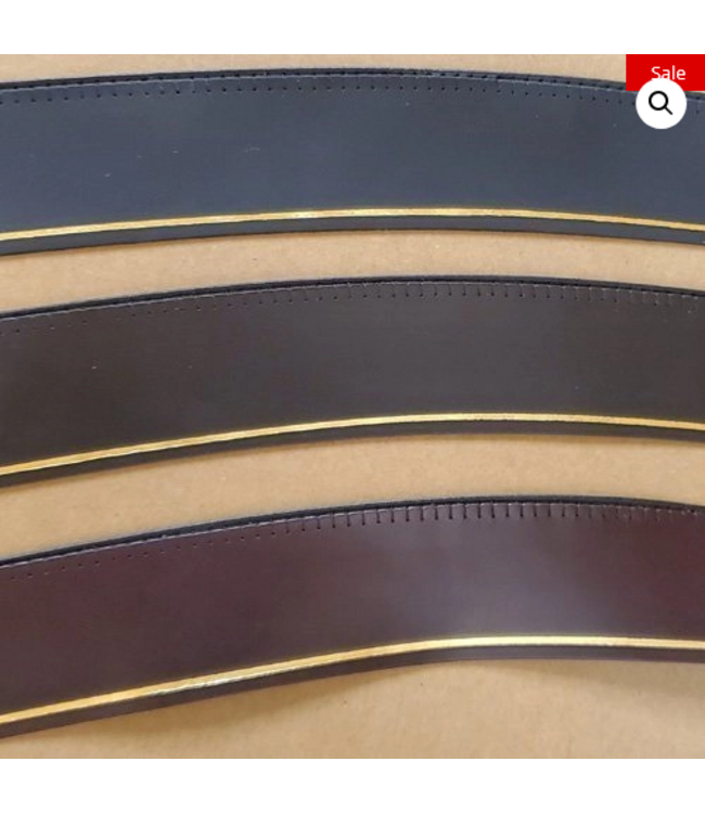 Replacement Leather Reeded 1 5/8" Sweatband Sweat Band