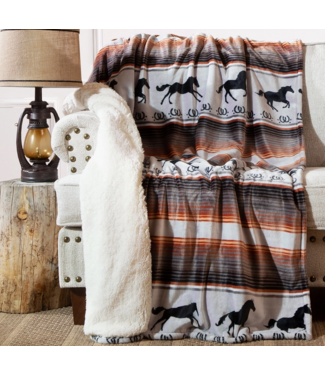 Wrangler Running On the Range Sherpa Throw