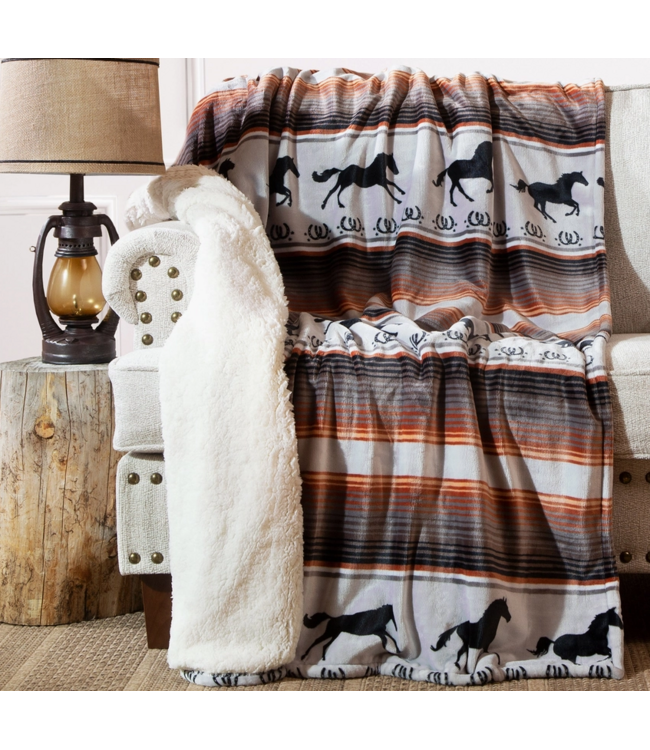 Wrangler Running On the Range Sherpa Throw