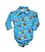Cowboy Hardware Infant Vintage Cowgirl LS Print Romper Turquoise