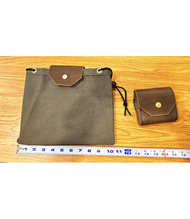 Beyond the Barn Leather Canvas Drawstring Bag of Holding BTB