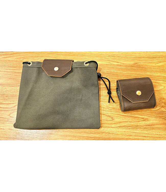 Beyond the Barn Leather Canvas Drawstring Bag of Holding BTB