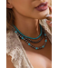 3pcs Turquoise Beading Retro Necklace Set
