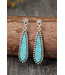 1 the Woman Vintage Bohemian Turquoise Alloy Earrings