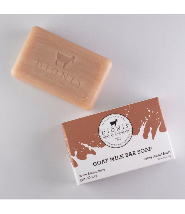 Dionis 6 oz Creamy Coconut & Oats Goat Milk Bar Soap