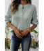66DISCO Womens Ribbed Texture Drop Shoulder Henley Knit Top