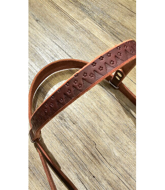 Beyond the Barn Handmade Bridle Headstall Pinstripe Star Trees BTB