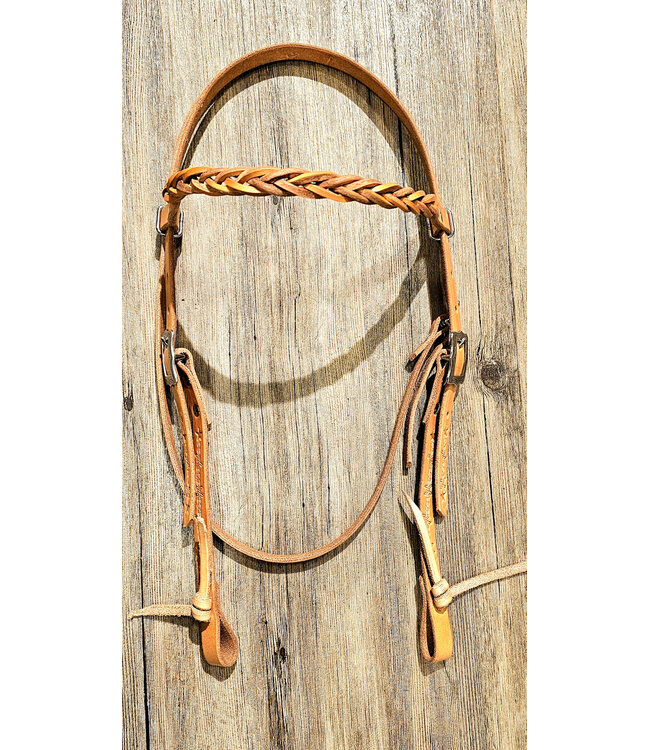 Beyond the Barn Handmade Bridle Headstall Braided Barbed Wire BTB