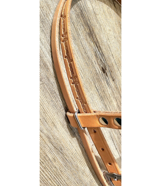 Beyond the Barn Handmade Bridle Headstall Braided Barbed Wire BTB