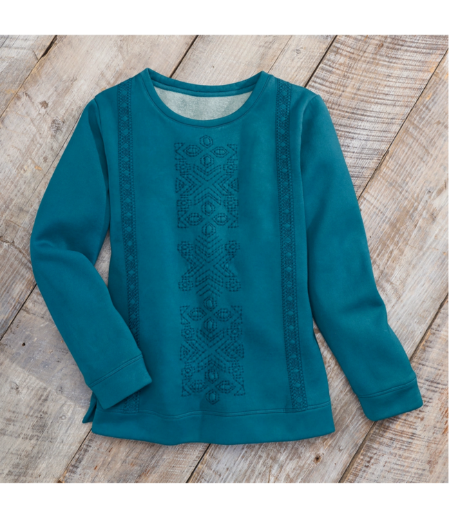Back in the Saddle Tonal Embroidered Sweatshirt