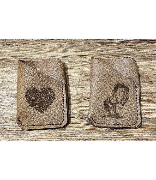 Beyond the Barn Laser Etched Verticle Card Wallet BTB