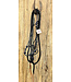 Beyond the Barn Premium Yacht Rope Halter/Lead Black Blue Stripe/Black Average