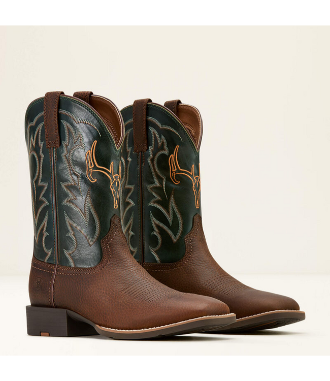 Ariat Men's Sport Outdoor Cowboy Boot - Brown Oiled Rowdy