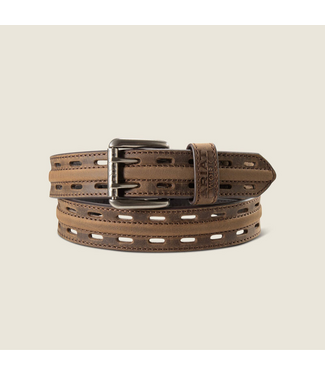 Ariat Ariat Mens Work Belt Double Hole- Brown