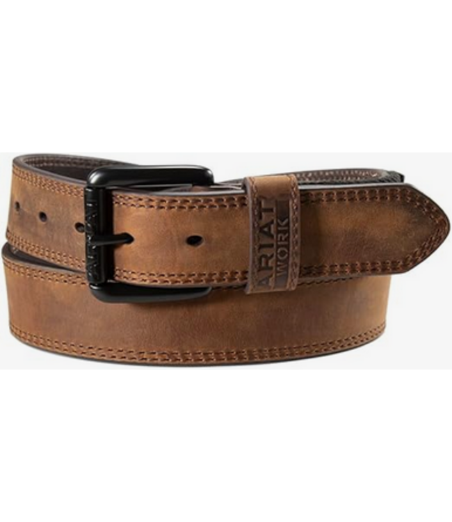 Ariat Ariat Mens Work Belt Elastic Inset- Brown