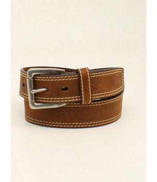 Ariat Ariat Mens Work Belt Double Stitch-MD Brown