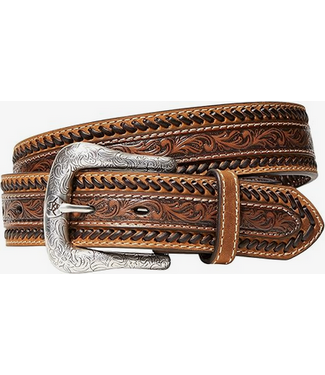 Ariat Ariat Mens Belt Buck Stitching Floral Tooled