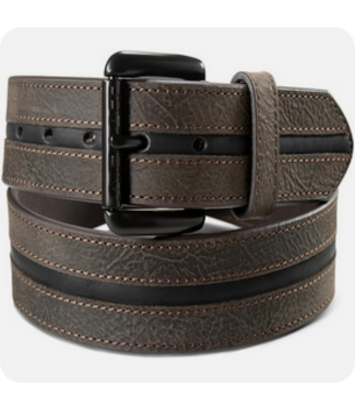 Ariat Ariat Mens Work Belt Center Inlay- Dk Brown