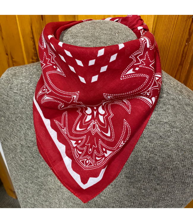 Justin Justin Large Bandana - Red
