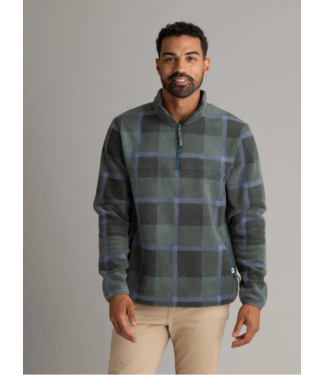 LIV Outdoor Mens Subzero Heavy Printed Fleece 1/4 Zip Pullover