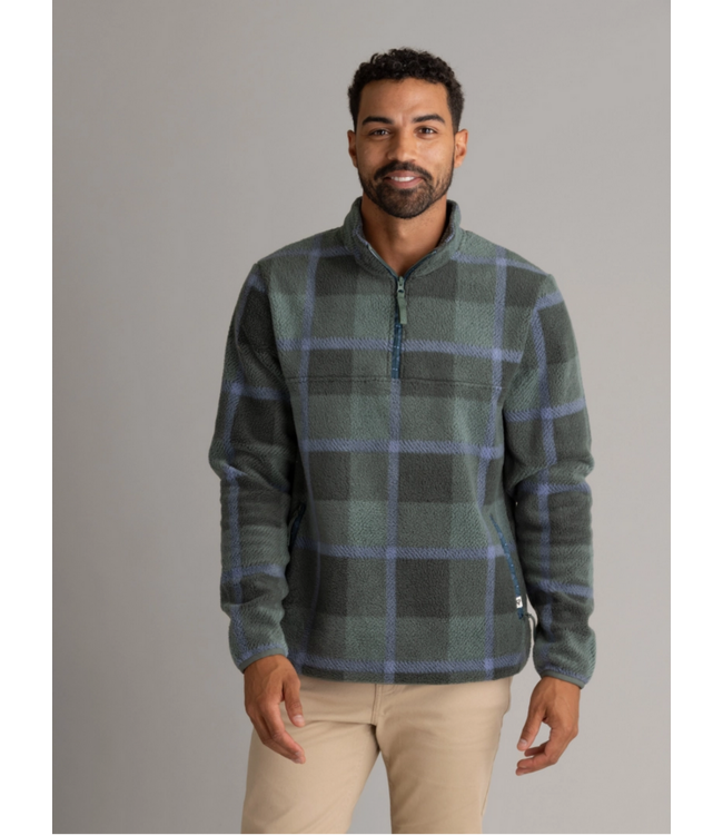 LIV Outdoor Mens Subzero Heavy Printed Fleece 1/4 Zip Pullover