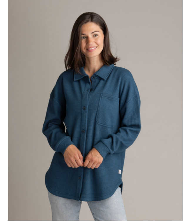 LIV Outdoor Womens Kigo Heavy Waffle Shacket