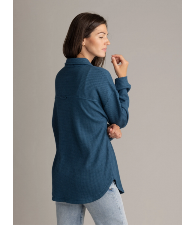 LIV Outdoor Womens Kigo Heavy Waffle Shacket