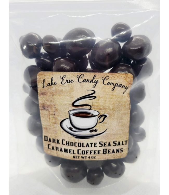 Lake Erie Candy Company Dark Chocolate Sea Salt Caramel Coffee Beans
