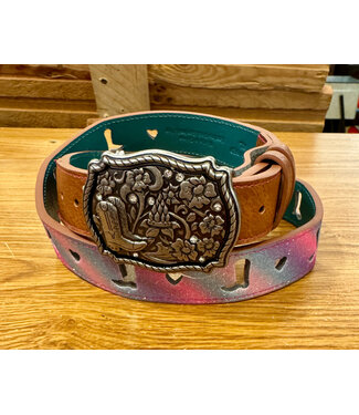 Catchfly Catchfly Girls Belt Pastel Shimmer w/Boots