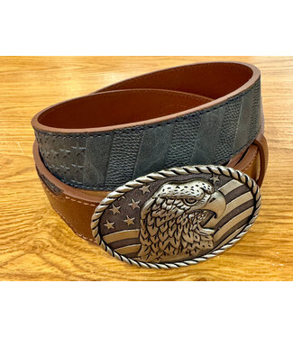 Arena Ace Arena Ace Boys Belt Grey With Stars and Stripes