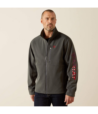 Ariat Men's Logo 2.0 Softshell - Charcoal/Americana