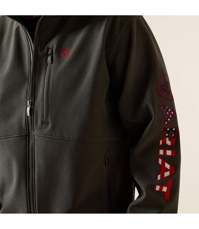 Ariat Men's Logo 2.0 Softshell - Charcoal/Americana