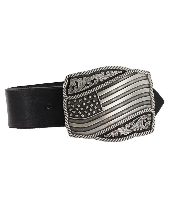 Montana Silversmith Attitude Buckle Classic Impressions Waving American Flag