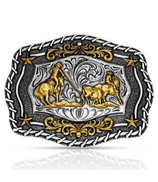 Montana Silversmith Attitude The Roundup Team Roper Buckle