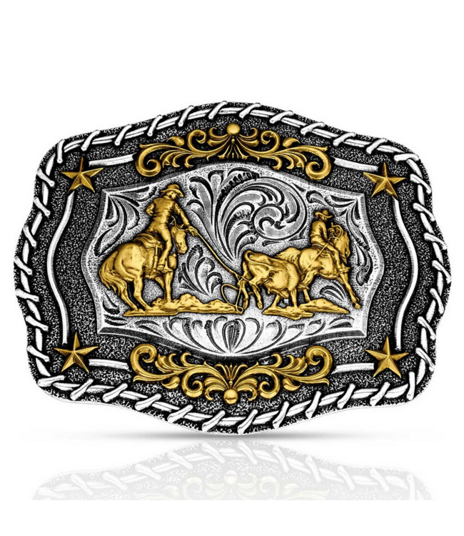 Montana Silversmith Attitude The Roundup Team Roper Buckle