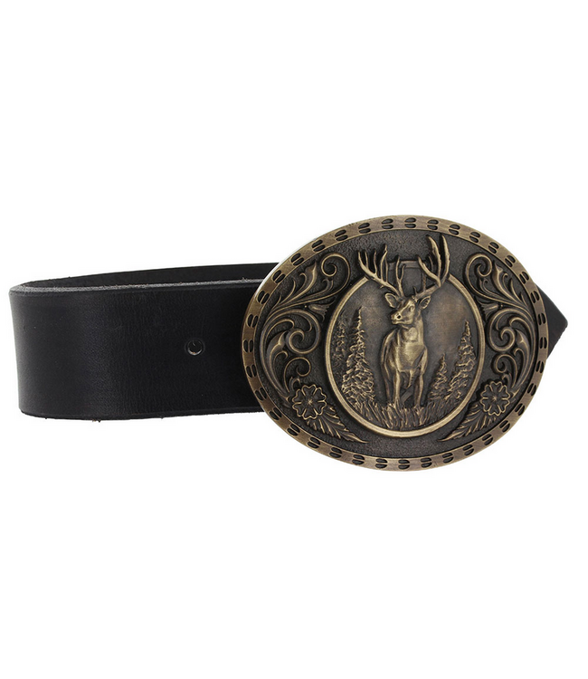 Montana Silversmith Attitude Wild Stag Carved Buckle