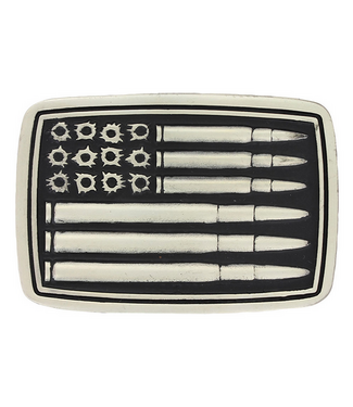 Montana Silversmith Silver Bullet Flag Attitude Buckle