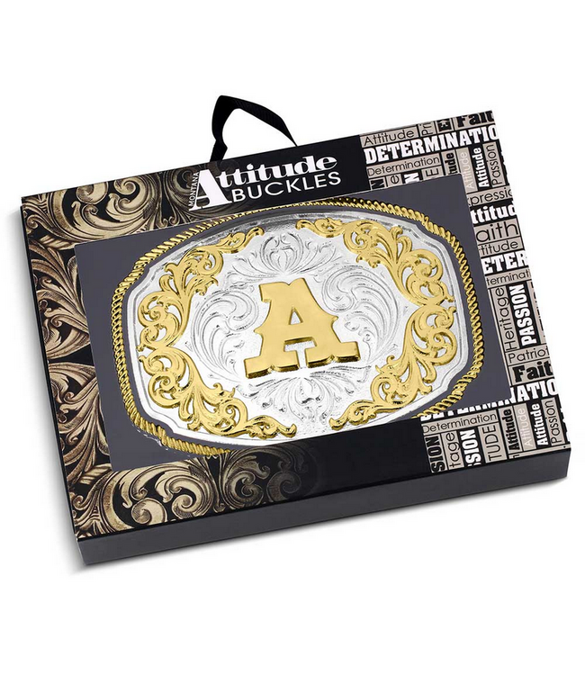 Montana Silversmith Western Initial Buckle - style A