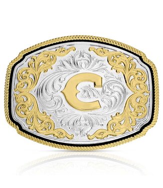 Montana Silversmith Western Initial Buckle - style C
