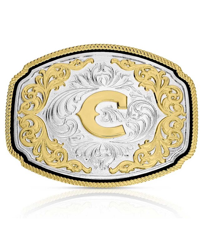 Montana Silversmith Western Initial Buckle - style C