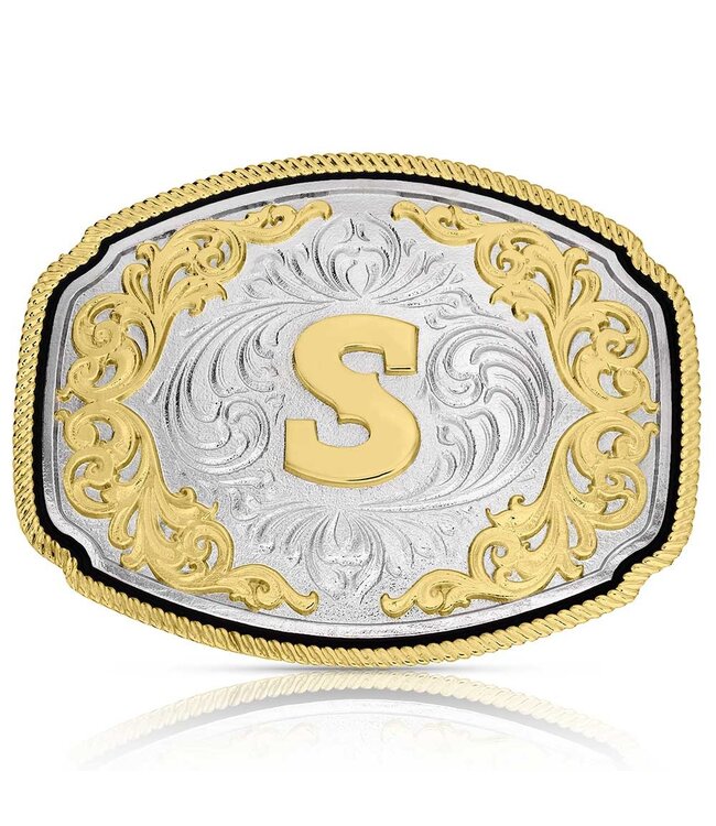 Montana Silversmith Western Initial Buckle - style S