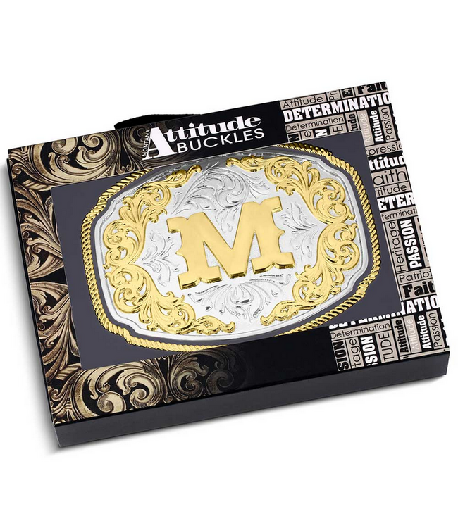 Montana Silversmith Western Initial Buckle - style M