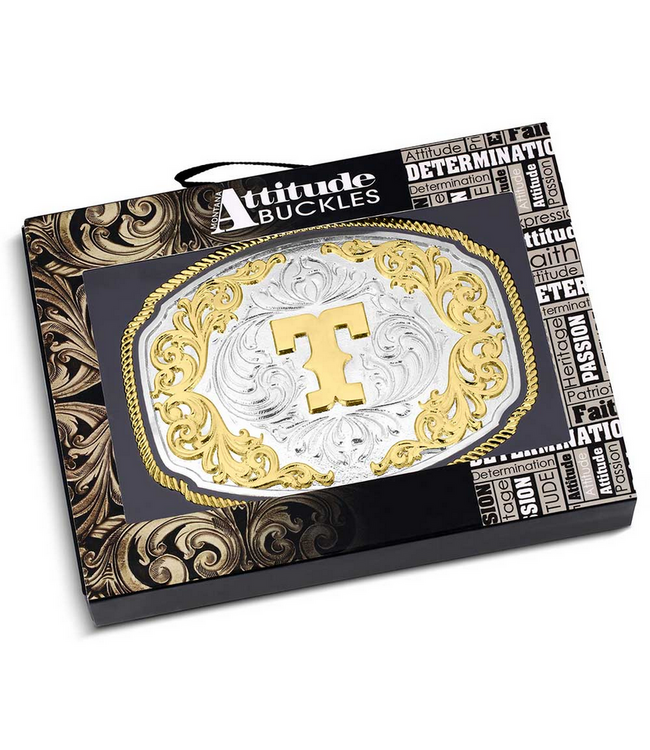 Montana Silversmith Western Initial Buckle - style T