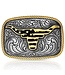 Montana Silversmith Western Patriotic Longhorn Buckle