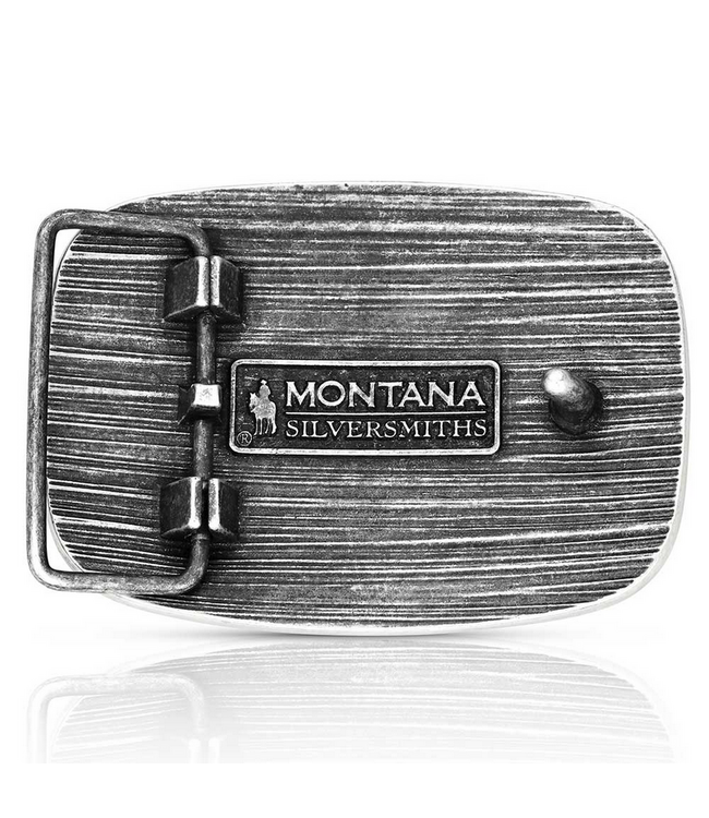 Montana Silversmith Western Patriotic Longhorn Buckle