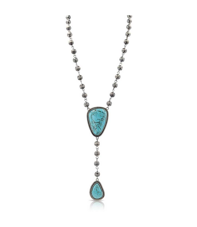 Montana Silversmith Chasing Turquoise Beaded Attitude Necklace