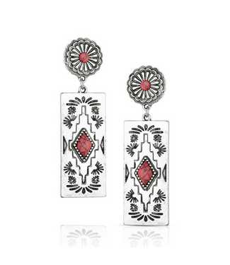 Montana Silversmith Bar B Pink Earrings