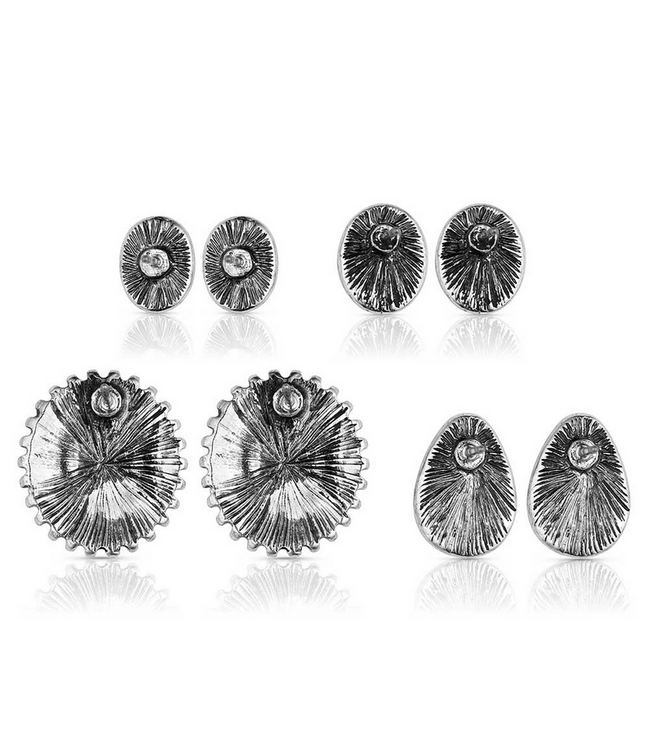 Montana Silversmith Turquoise Studs Earring Set Of 4